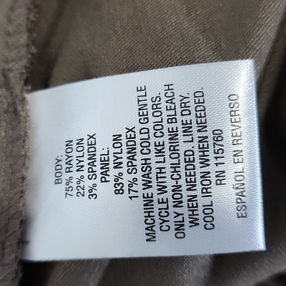 JM COLLECTION Studded Pull-On Tummy Control Pants/ SIZE  18w - Picture 5 of 12